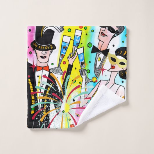 Nieuwjaar Bad Handdoek (Wasdoekje)