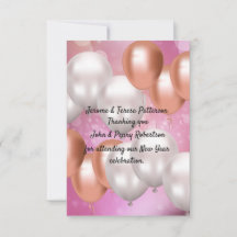 Nieuwjaar bedankt je kaart.