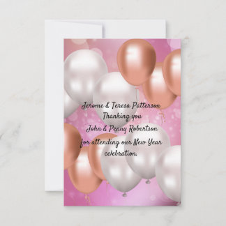 Nieuwjaar bedankt je kaart.