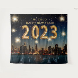 Nieuwjaar bedrijf | De Achtergrond van de Foto van Wandkleed