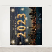 Nieuwjaar bedrijf | De Achtergrond van de Foto van Wandkleed (Voorkant)