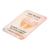 Nieuwjaar begin/bruiloft/datum opslaan magneet (Linkerzijde)