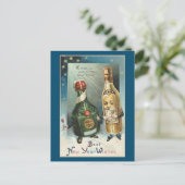 NIEUWJAAR  BESTE WENSEN BRIEFKAART (Staand voorkant)