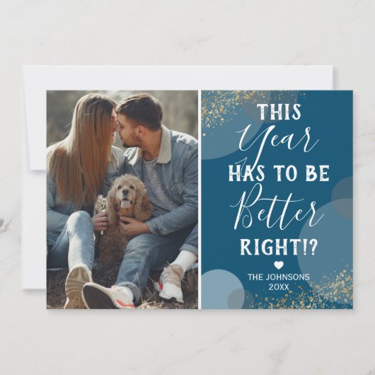 Nieuwjaar beter feestdagenkaart (Voorkant)