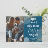 Nieuwjaar beter feestdagenkaart (Staand voorkant)