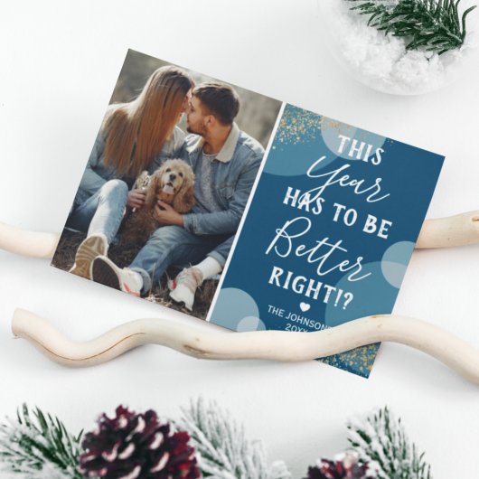 Nieuwjaar beter feestdagenkaart