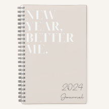 Nieuwjaar Better Me Resoluties 2024 Journal