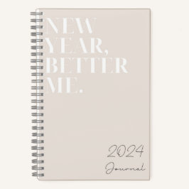 Nieuwjaar Better Me Resoluties 2024 Journal Notitieboek