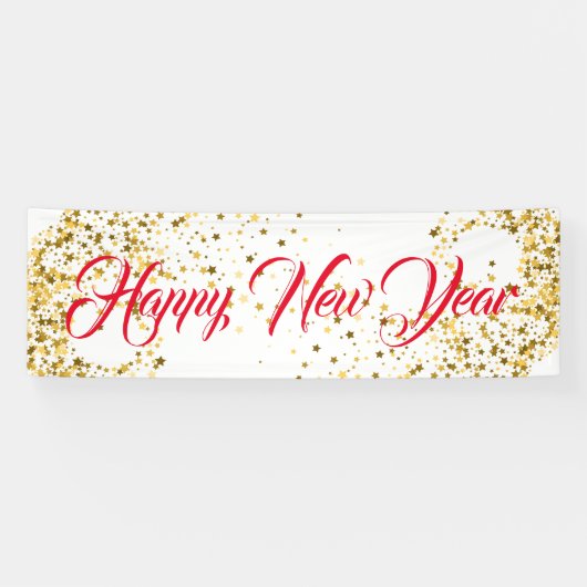 Nieuwjaar binnenbanner spandoek (Horizontaal)