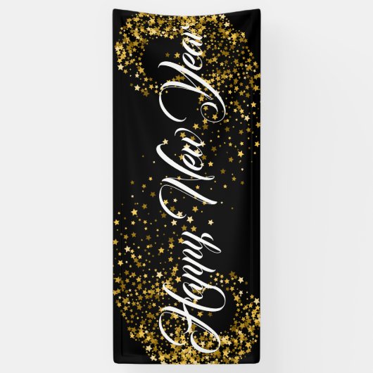 Nieuwjaar binnenbanner spandoek (Verticaal)