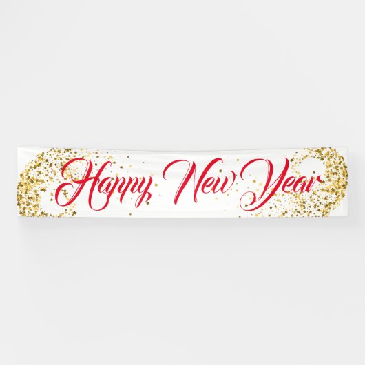 Nieuwjaar binnenbanner spandoek (Horizontaal)