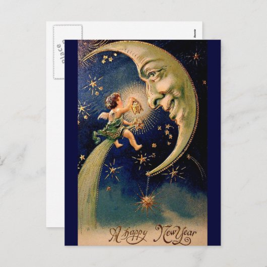  Nieuwjaar Briefkaart (Voorkant / Achterkant)