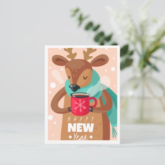 Nieuwjaar Briefkaart (Staand voorkant)