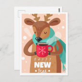 Nieuwjaar Briefkaart (Voorkant / Achterkant)