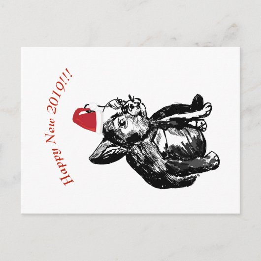 Nieuwjaar Briefkaart (Voorkant)