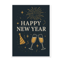 Nieuwjaar Briefkaart