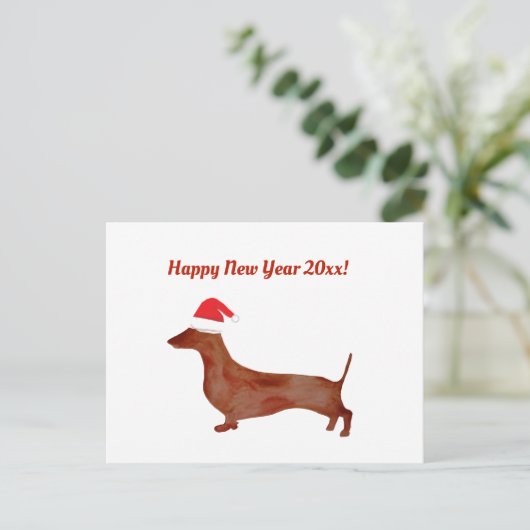 Nieuwjaar Briefkaart (Staand voorkant)