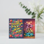 Nieuwjaar Briefkaart 2024 (Staand voorkant)