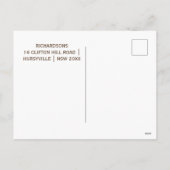 Nieuwjaar briefkaarten met een afbeelding van uw b (Achterkant)