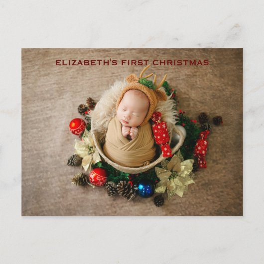 Nieuwjaar briefkaarten met een afbeelding van uw b (Voorkant)