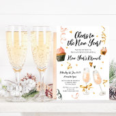 Nieuwjaar Brunch Party Uitnodiging Sjabloon