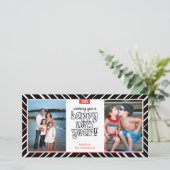 Nieuwjaar Bullseye 1 Feestdagenkaart (Staand voorkant)