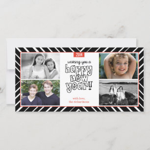 Nieuwjaar Bullseye 3 Feestdagenkaart