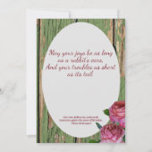 Nieuwjaar Bunny Rabbit Folk Verse Inspirerend Feestdagenkaart (Achterkant)