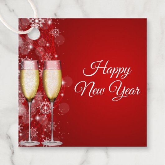 Nieuwjaar cadeau-Label Bedankjes Labels (Voorkant)