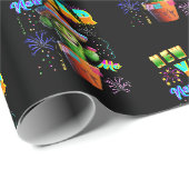 Nieuwjaar Cadeaupapier (Rol Hoek)