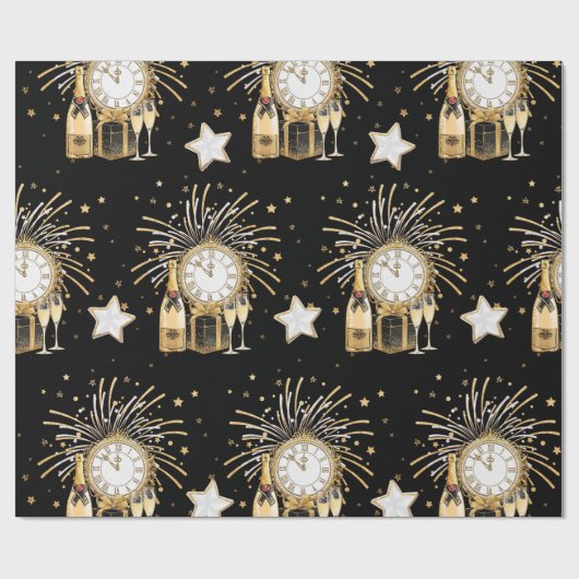 Nieuwjaar Cadeaupapier (Vlak)