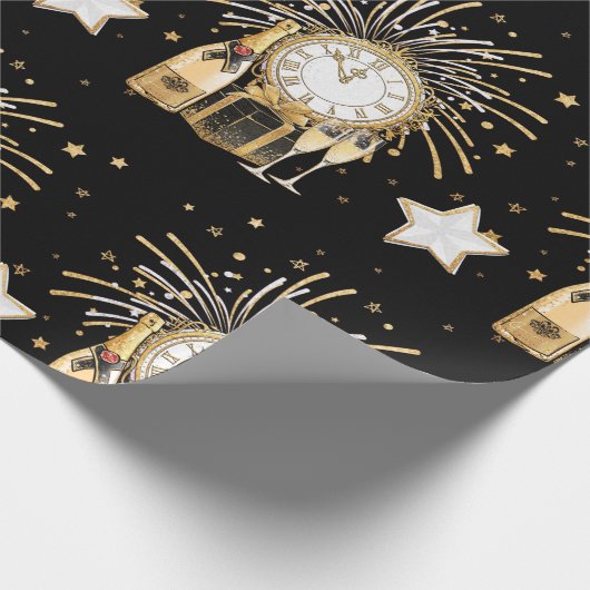 Nieuwjaar Cadeaupapier (Hoek)