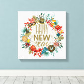 Nieuwjaar Canvas Afdruk (Insitu (Houten vloer))