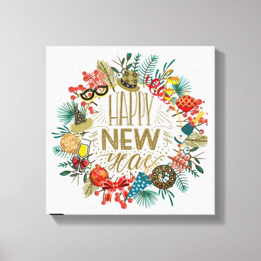 Nieuwjaar Canvas Afdruk (Voorkant)
