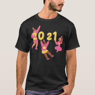 Nieuwjaar Celebrants 2021 ballon grappige beste st T-shirt