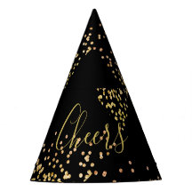 Nieuwjaar Champagne Gold Bubbles Fun Black