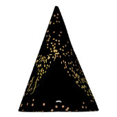 Nieuwjaar Champagne Gold Bubbles Fun Black Feesthoedjes (Rechts)