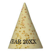 Nieuwjaar Champagne Gold Bubbles Fun Feesthoedjes (Rechts)