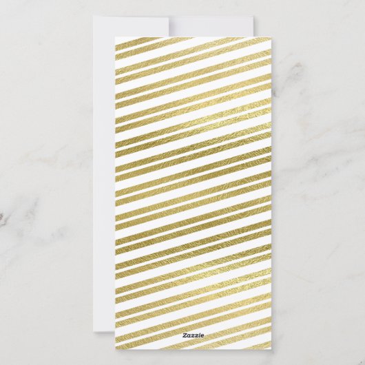 Nieuwjaar Cheer Gold Starburst Foto Feestdagenkaart (Achterkant)