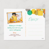 Nieuwjaar Cheer Kleurrijke & Leuke Confetti Stippe Feestdagenkaart (Achterkant)