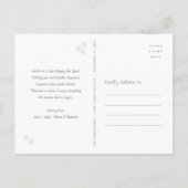 Nieuwjaar Cheer Modern Script Witte Sneeuwvlok Fot Feestdagenkaart (Achterkant)