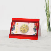 Nieuwjaar Chinese tijger 2022 HGC01 Feestdagen Kaart (Voorkant)