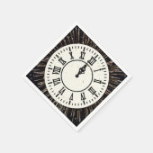 Nieuwjaar Confetti op klok en vuurwerk Servet (Hoek)