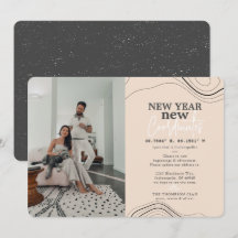 Nieuwjaar coördineert Pic Peach Moving Announance