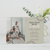 Nieuwjaar coördineert publicatie groene beweging P Feestdagenkaart (Staand voorkant)