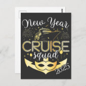 Nieuwjaar Cruise Squad 2025 Briefkaart (Voorkant / Achterkant)
