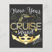 Nieuwjaar Cruise Squad 2025 Briefkaart (Voorkant)