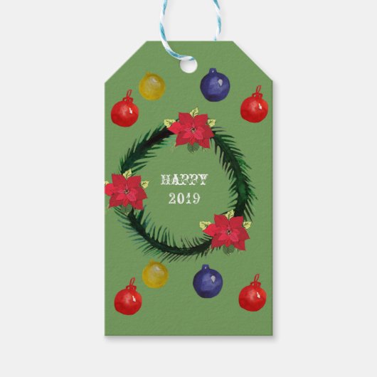Nieuwjaar Custom Gift Labels Cadeaulabel (Voorkant)