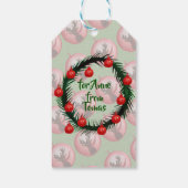 Nieuwjaar Custom Gift waterverf Herten Labels Cadeaulabel (Achterkant)