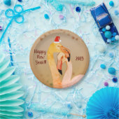 Nieuwjaar Custom Paper Borden 7 in Papieren Bordje (Feest)